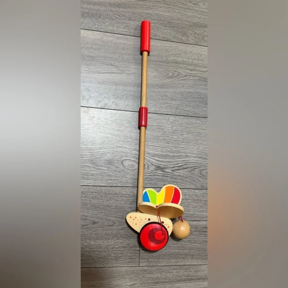 Butterfly  wood Push & Pull Toy